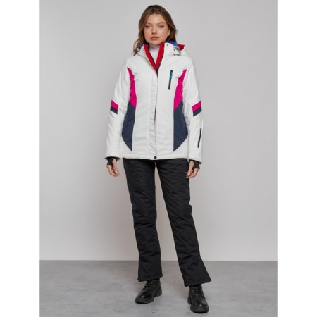 Ski jacket women's winter, size 44, white color-11