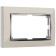 Frame for a double outlet WL03-FRAME-01-DBL-VORY, ivory color