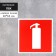 The "Fire extinguisher" tablet 100 x 100, the adhesive base