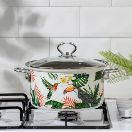 Poster Podlyana "Tropics", 3.9 l of a glass cover, induction-3