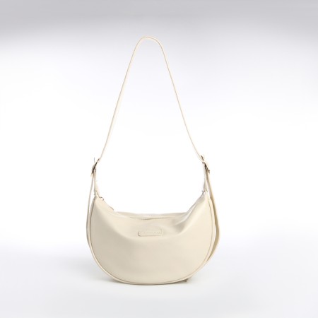 Women's bag, baguette, with lightning, milk color