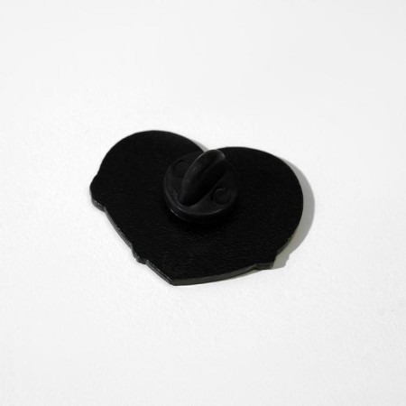 The icon "Two sloths" heart, brown color in ferrous metal-2