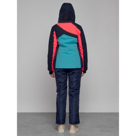Ski costume female, size 42, dark blue color-3