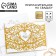 Wedding invitation "To our wedding" (gold color), 18.4 x 13 cm