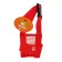 Muzzle mesh with double fixation, size L (length on the nose 6 cm, muzzle 25 cm), red