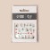 Slider - nail design "Flowers", packing 6 pcs, green/red/pink/burgundy color