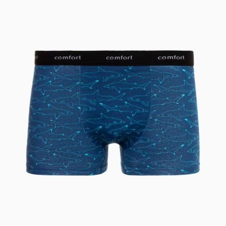 Panties men's boxers, blue color, shark print, size 46-4