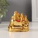 NECKE Gold "Hothee with children" 6 x 5.3 x 6 cm