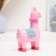 Piggy bank "Lama with a saddle saddle" Pink, 14x7x21cm