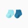 Socks children's cotton (2 pairs), dark turquoise/turquoise color, rr 10-12