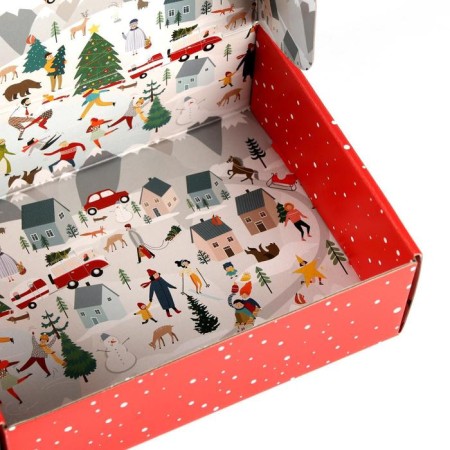 Folding box "Happy New Year", 27 x 21 x 9 cm, new year-3