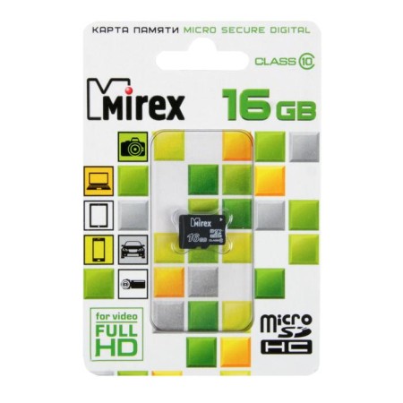 MIREX MICROSD memory card, 16 GB, SDHC, class 10-1