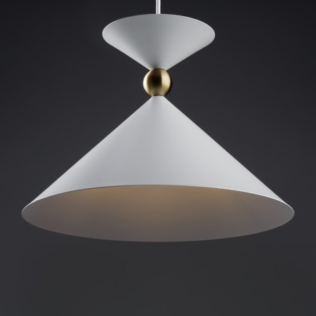 Suspended lamp Freya Fr5392PL-01W1 Moth, 350x350x1760 mm, E27, 1x60W, white color-6