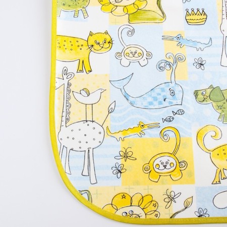 Adhesive-a dagger 70x100 cm., With holdings-holders, the color of the yellow-blue-6