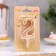 Candle for the cake figure "Oval" Golden "2", large, 5.5 cm