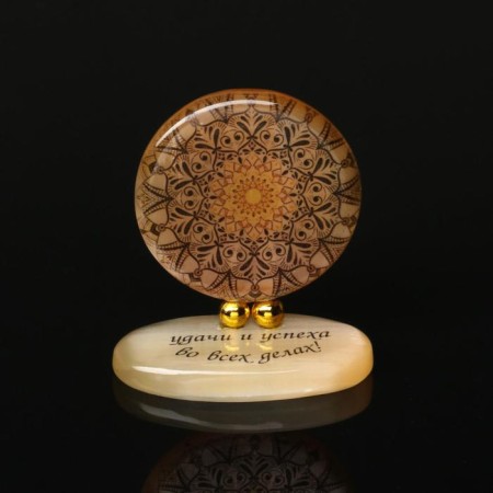 Product on stand No. 1 "Mandala", Selenite