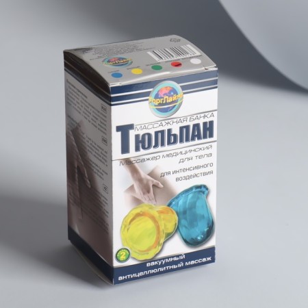Anti -cellulite massage “Miracle - Bank”, set - 2 pcs, for intensive effects, 6 × 5.8 cm, color mix-7