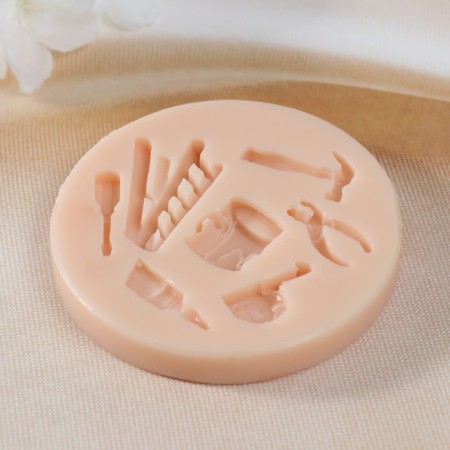 Mold Silicon "Builder Tool" 2x1.7x0.5 2.1x1.2x0.5 3.6x2.1x0.5 2.6x0.5x0.5 2,-2