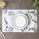 Serving napkin on the table "Garden", 43 × 28 cm, white color