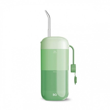 Irrigator BQ IR002, portable, 230 ml, 11 modes, 2 nozzles, from battery, green