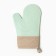 Mittens of Dolyana, centered green, 18x33 cm, 100% p/e, silicone