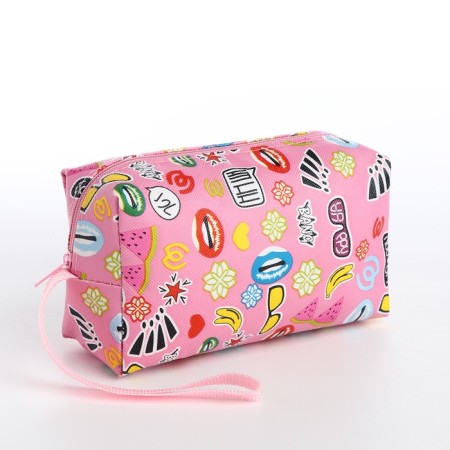 Lightning cosmetic bag, pink color