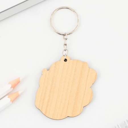 Key keychain wooden "Ural", 4.9 x 5.3 cm-3