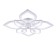 Ceiling lamp 169W, LED, 11,8x75.5 cm, white