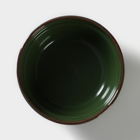 Porcelain plate Punto Verde, 600 ml, D = 15.5 cm-1