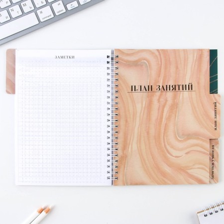 A journal of performance for a year for a teacher, A5 format, 80 sheets, soft cover "Golden Teacher"-7