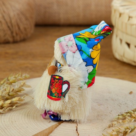 Brownie amulet, with a mug, 12 cm, mix-4