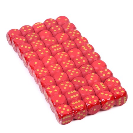 Кости игральные, 2 × 2 см, набор 50 шт, красные-1