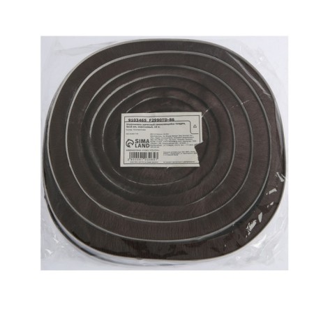 The seal brush self -adhesive tundra, 9x15 mm, brown, 10 m.-4