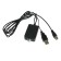 Antenna, indoor, active, with an amplifier, 5 V, 25 DBI, DVB-T2, digital, adhesive, black