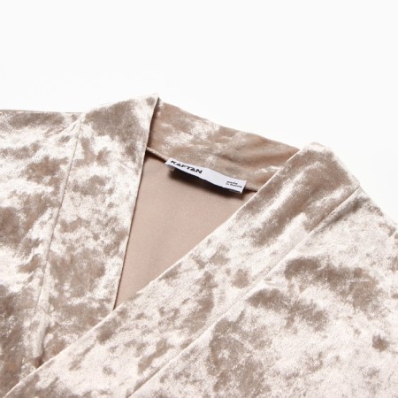 Female set (jacket, trousers) KAFTAN VELVET p. 48-50, beige-1
