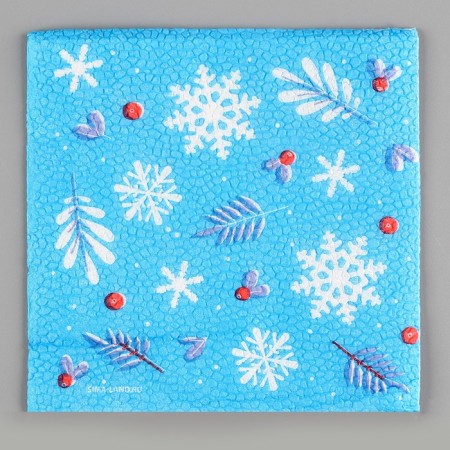 Paper napkins “Happy New Year”, single -layer, 24 × 24 cm, New Year's set 20 pcs.-2