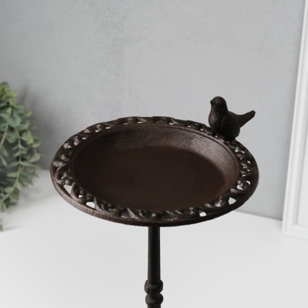 Souvenir of cast iron stand "Bird on openwork rack" 22x24x38 cm-2