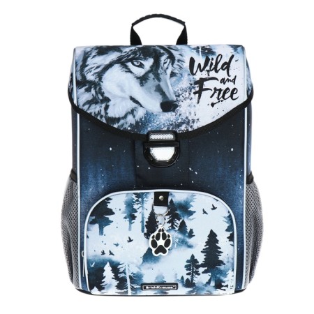School satchel on the castle, 37 x 25 x 14 cm, Erich Krause Ergoline 15l, Timber Wolf 60086-2