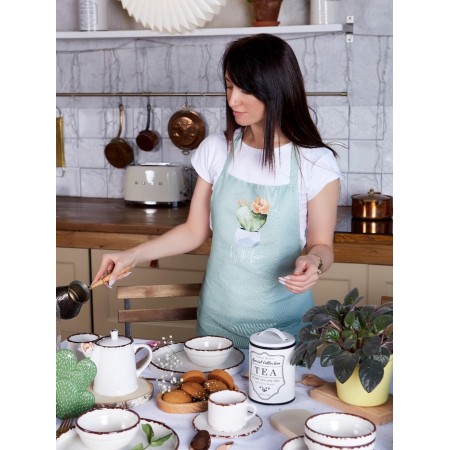 Apron "Ethel" Cacti 70x60 cm cm, 100% cotton, martial 160 g/m2-11