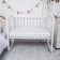 Sheet on the elastic band "Stars on White", size 60x120 cm
