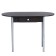 Oval table with an economy drawer 1100x600x750 Metalik gray/wenge