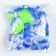 Hawaii set clip with a blue flower, wreath