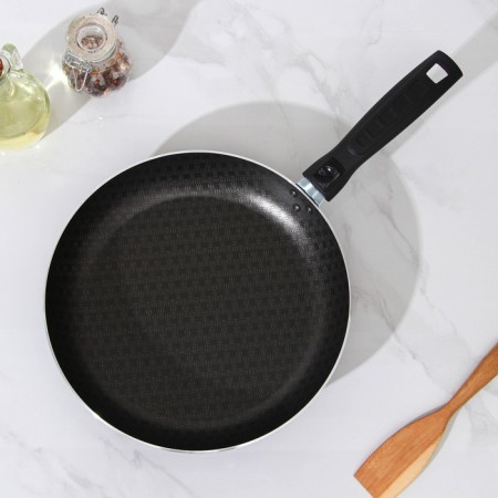 The pan "hostess", d = 26 cm, removable handle, anti -stick coating, burgundy color-6