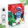 New Year. Gift package, 31x40x11.5 cm, blue tractor