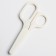 Baby manicure scissors with a cap, white color