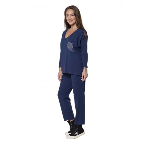 Female costume Kernel, size 44, blue color-2