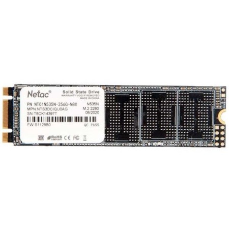 SSD NETAC M.2 N535N 256 GB SATA III NT01N535N-256G-N8X-1