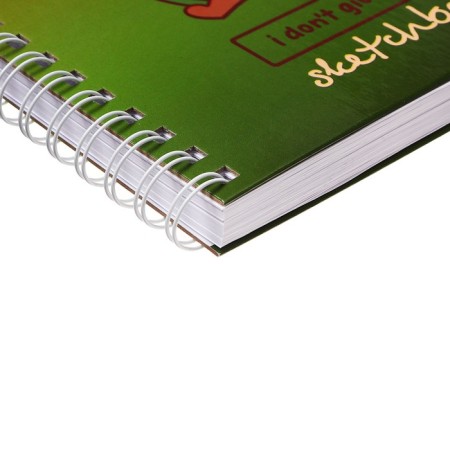 Sketchbook 195 x 195 mm, 80 sheets on the crest "Damn", solid cover, block 100 g/m²-2