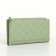 Women's wallet on magnets, green color