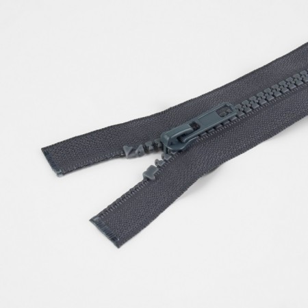 Lightning "Tractor", No. 5, connective, 2 runners, automatic locks, 100 cm, dark gray color-1